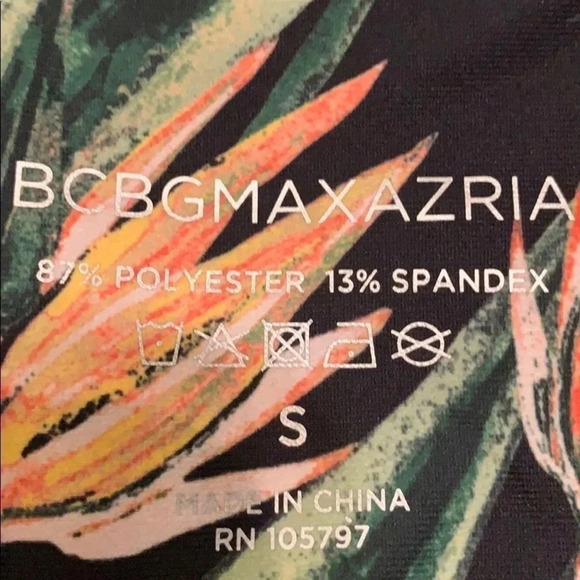 NWT BCBG MaxAzria Active Leggings Floral Print Size Small - Picture 6 of 10